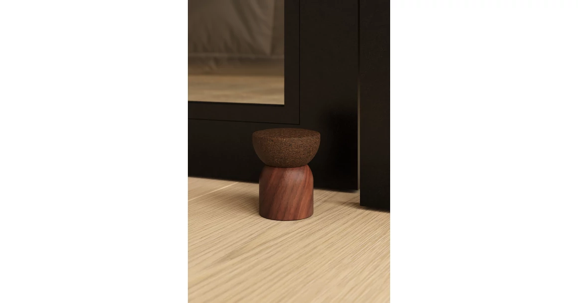 Kép 2/3 - Ajtóütköző Viefe PULSE 48mm, fa, tölgy - natur parafa