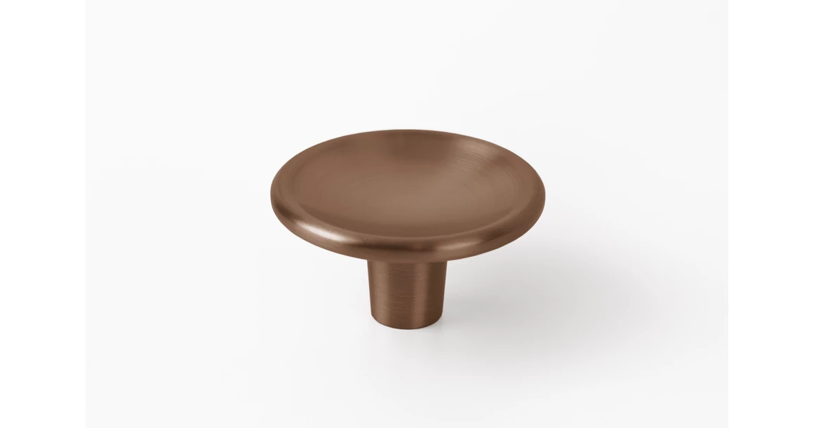 Kép 1/8 - Fogantyú  Viefe DISC gomb, D38, fém, csiszolt bronz
