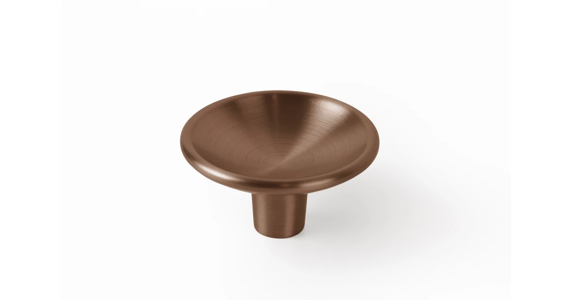 Kép 1/8 - Fogantyú  Viefe DISC gomb, D50, fém, csiszolt bronz