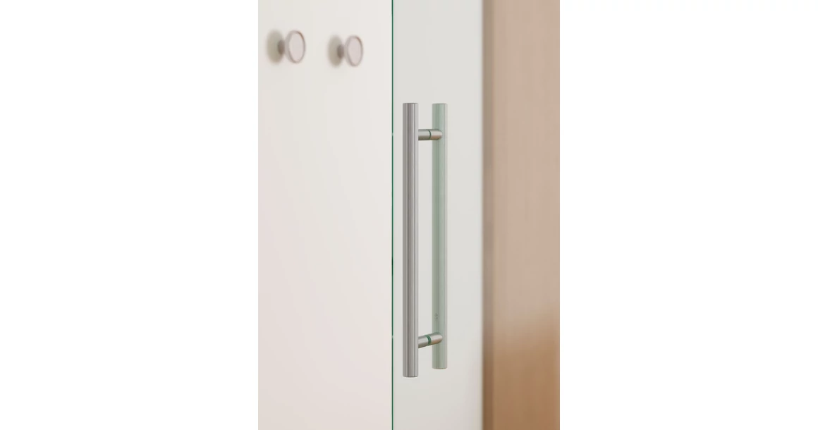 Kép 3/5 - Fogantyú  Viefe BOTO BIG  kétoldalról szerelhető szett  320mm, alumínium, fényes nikkel