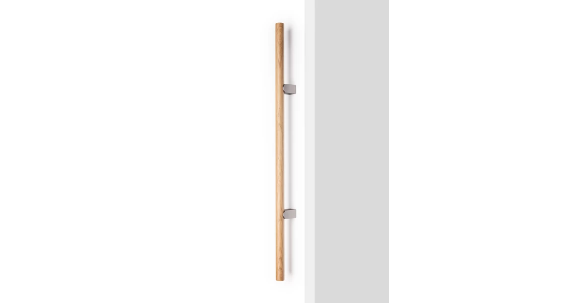Kép 6/6 - Fogantyú  Viefe KUMO WOOD BIG  frontról szerelhető  320mm, alumínium-fa, szálcsiszolt - tölgy