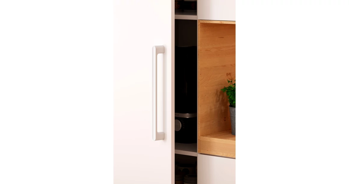 Kép 4/5 - Fogantyú  Viefe LUV BIG  frontról szerelhető  384mm, fém, csiszolt nikkel