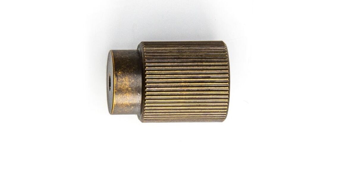 Kép 1/5 - Fogantyú  Viefe ARPA gomb 22mm, alumínium, rusztikus sárgaréz