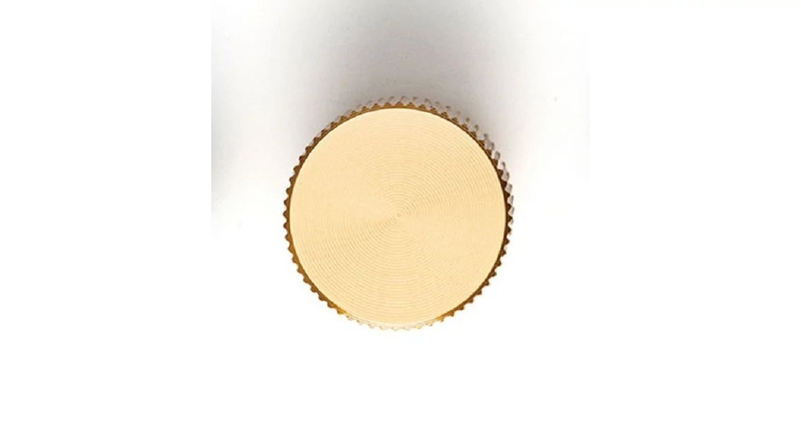 Kép 1/4 - Fogantyú  Viefe ARPA gomb 22mm, alumínium, csiszolt sötét sárgaréz