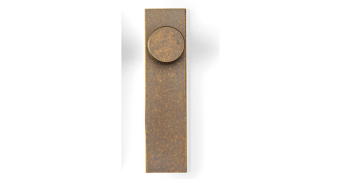 Kép 1/6 - Fogantyú  Viefe ARPA talpas gomb 22mm, alumínium, rusztikus sárgaréz