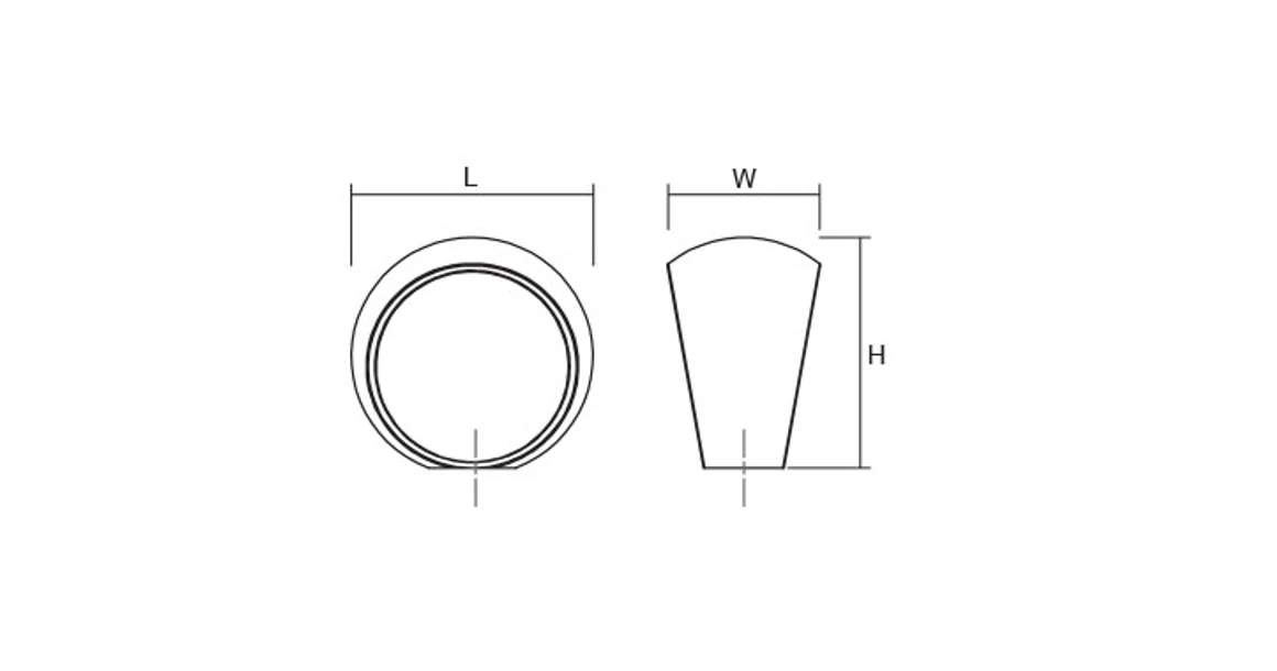 Kép 3/3 - Fogantyú  Viefe BALL gomb, 24mm, fém, fényes króm