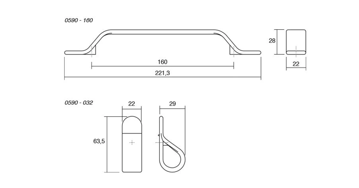 Kép 6/6 - Fogantyú  Viefe BELT  gomb, fém, matt fehér
