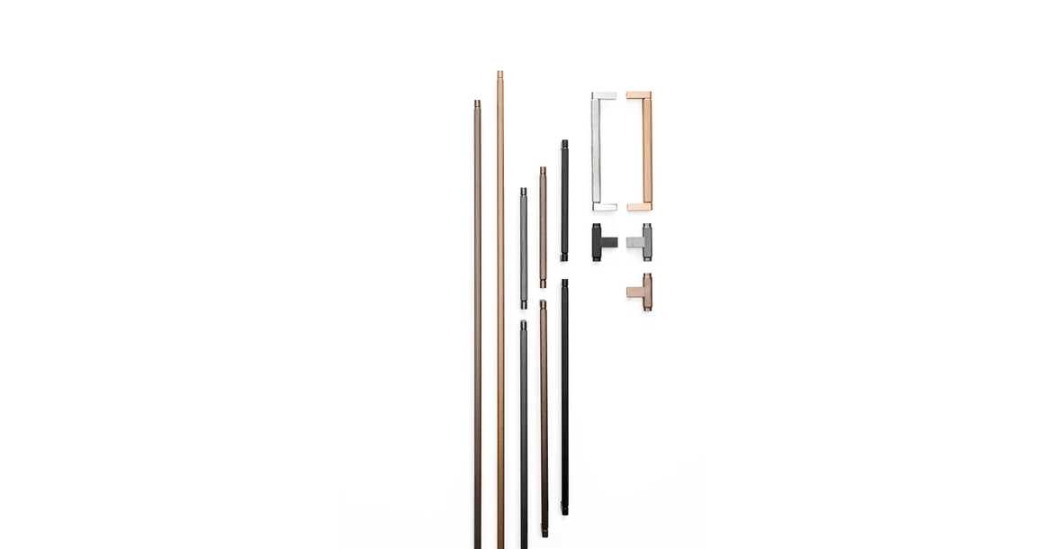 Kép 1/4 - Fogantyú  Viefe BROOKLYN  528/1056mm, alumínium, fekete titán