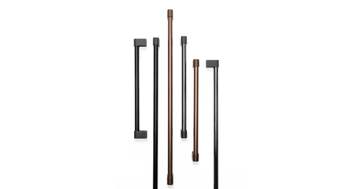 Kép 3/4 - Fogantyú  Viefe CASEY BIG  416mm, alumínium, texturált láva fekete-  polírozott titán fekete