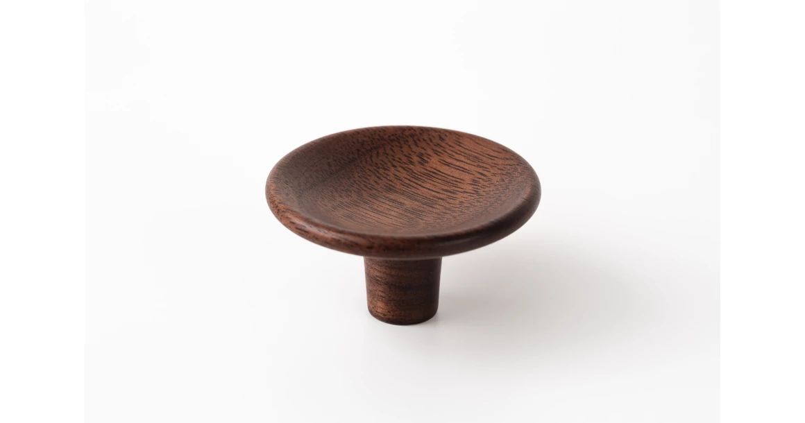 Kép 1/4 - Fogantyú  Viefe DISC gomb, D38, fa, dió