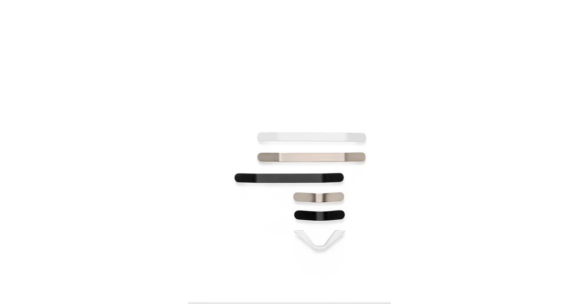 Kép 2/3 - Fogantyú  Viefe DROPP   64mm, fém, csiszolt nikkel