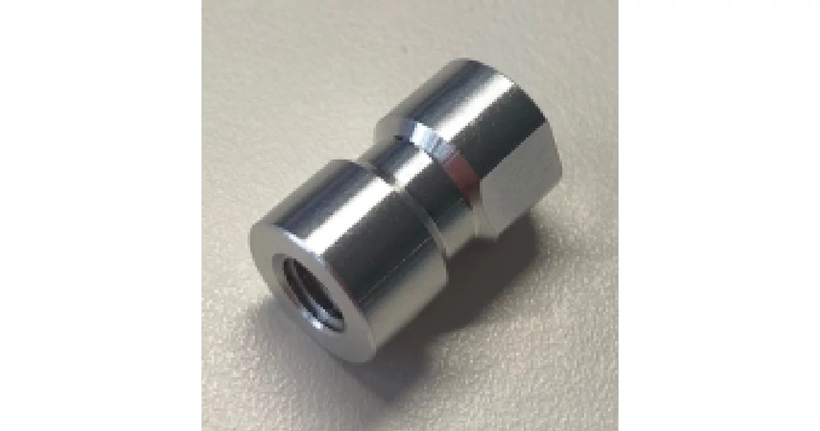 Kép 7/9 - Fogantyú  Viefe DUO BIG frontról szerelhető  480mm, fém-fa, csiszolt láva szürke - tölgy