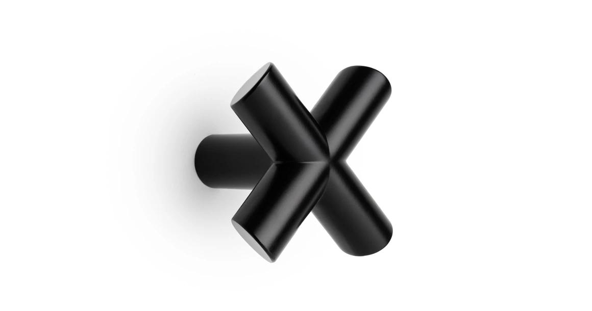 Kép 1/3 - Fogas  Viefe EQUIS fém, matt fekete EI