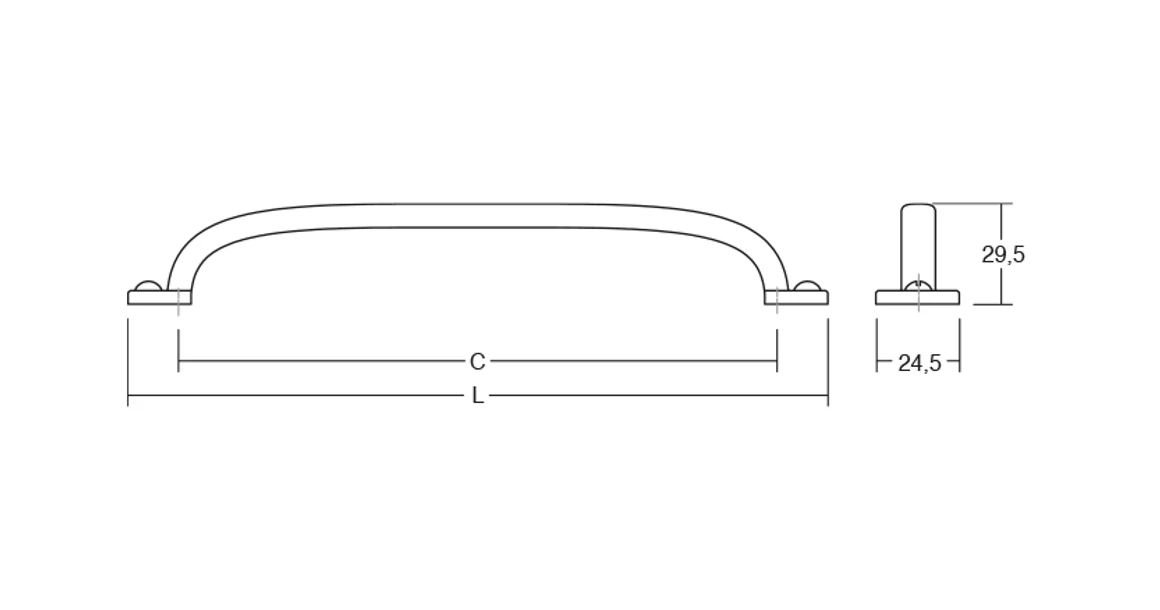 Kép 5/5 - Fogantyú  Viefe FIRM  64mm, fém, texturált fekete