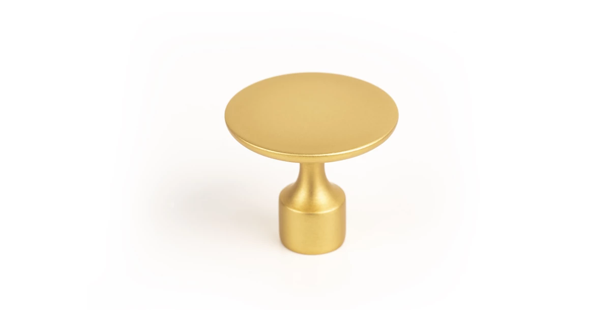 Kép 1/3 - Fogantyú  Viefe FLOID gomb, fém, csiszolt arany