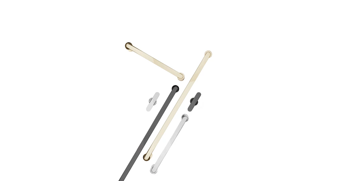 Kép 4/4 - Fogantyú  Viefe FUSION  160mm, alumínium, fényes sárgaréz