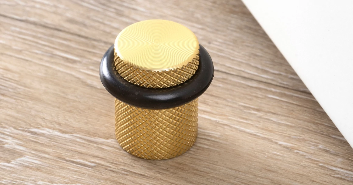 Kép 1/2 - Ajtóütköző  Viefe GRAF alumínium, sötét sárgaréz