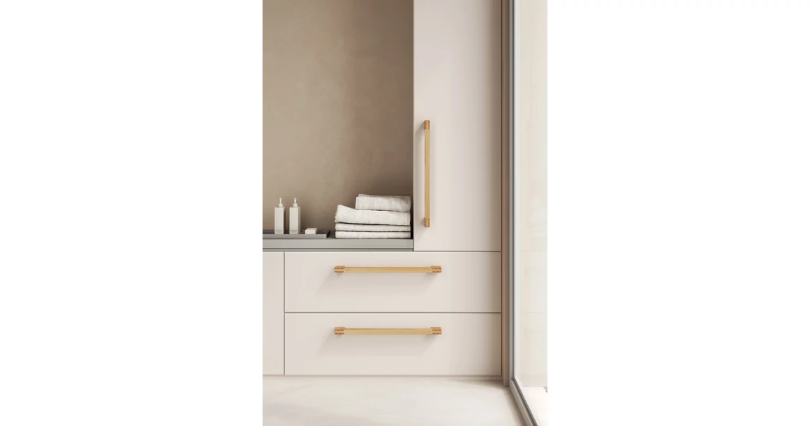 Kép 3/7 - Fogantyú  Viefe HAKO BIG frontról szerelhető 480mm, fa, tölgy