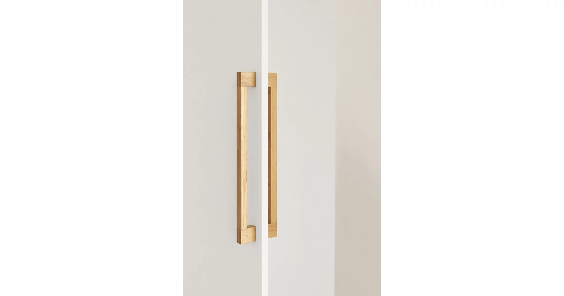 Kép 5/7 - Fogantyú  Viefe HAKO BIG frontról szerelhető 480mm, fa, tölgy