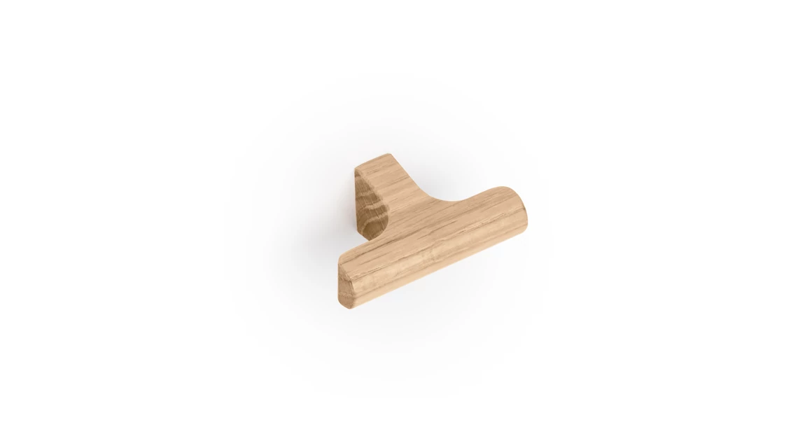 Kép 1/4 - Fogantyú  Viefe HINOKI WOOD gomb, fa, tölgy nyers