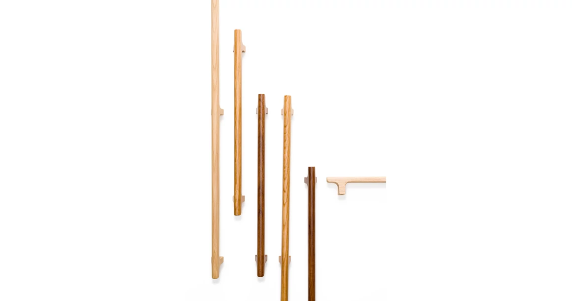 Kép 2/3 - Fogantyú  Viefe HINOKI WOOD BIG  416mm, fa, tölgy nyers