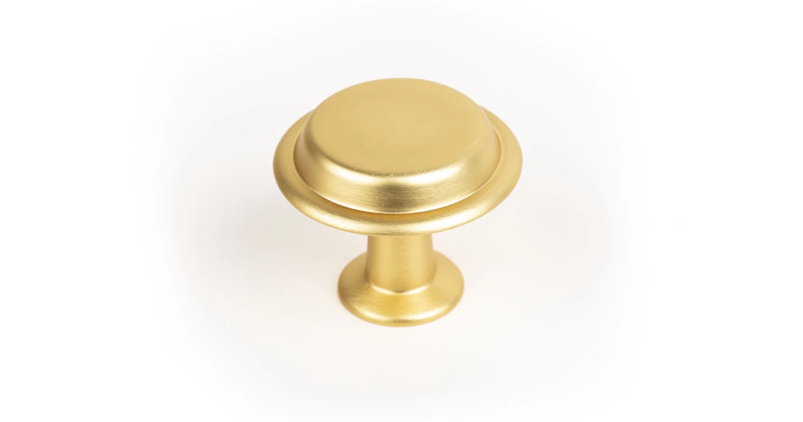 Kép 1/7 - Fogantyú  Viefe LAND gomb, fém, csiszolt arany