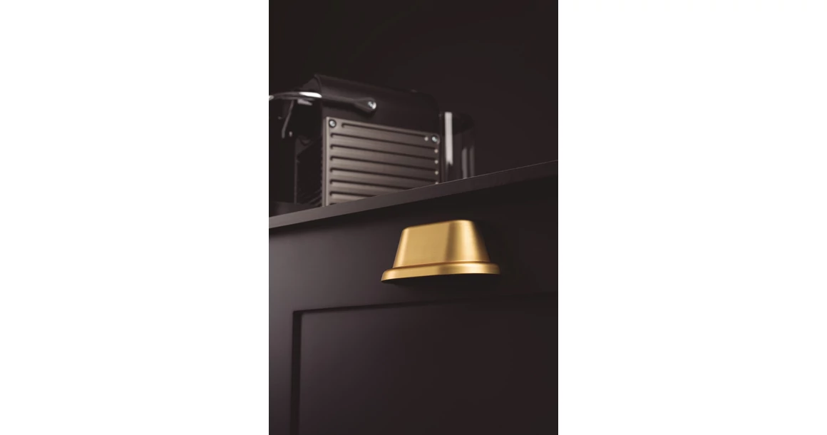 Kép 5/7 - Fogantyú  Viefe LAND gomb, fém, csiszolt arany