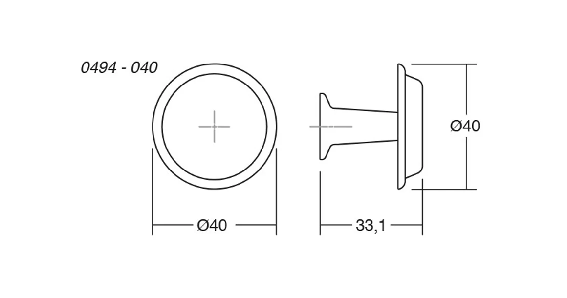Kép 7/7 - Fogantyú  Viefe LAND gomb, fém, csiszolt arany
