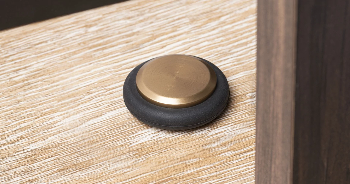 Kép 1/2 - Ajtóütköző  Viefe LOW 48mm, alumínium, csiszolt pezsgő