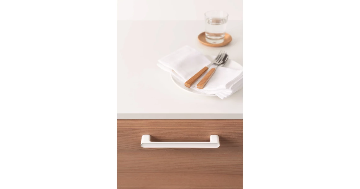 Kép 3/6 - Fogantyú  Viefe LUV gomb, fém, matt fehér