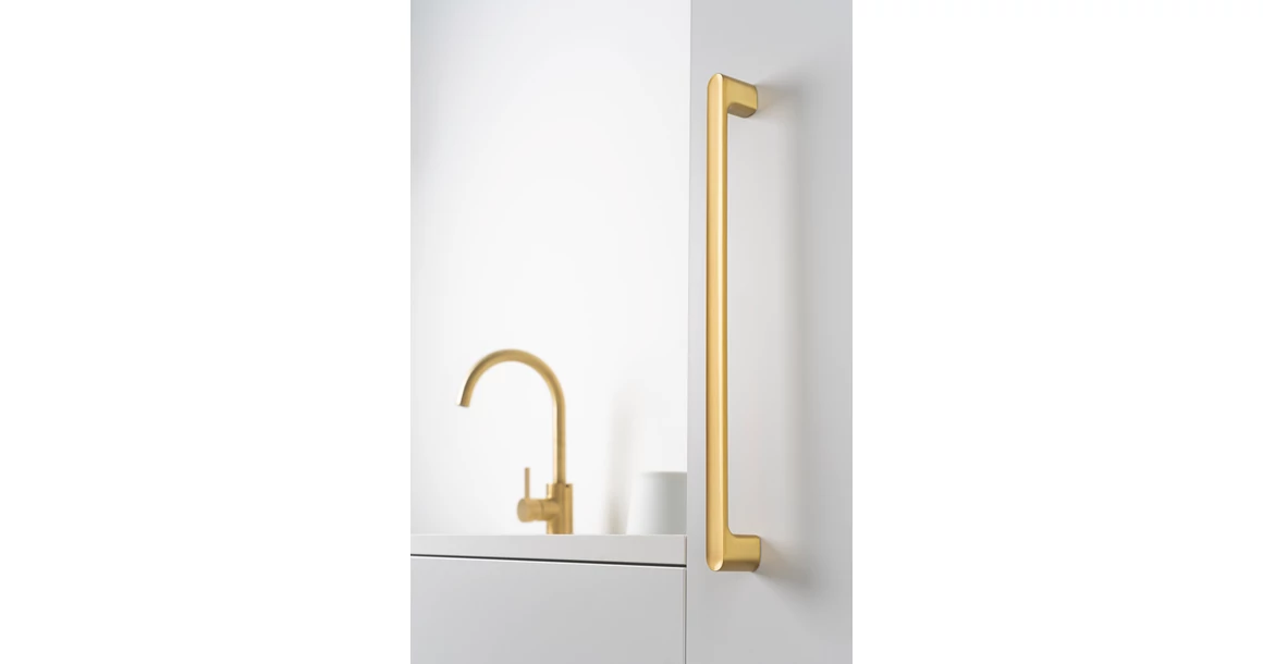 Kép 4/6 - Fogantyú  Viefe LUV gomb, fém, matt fehér