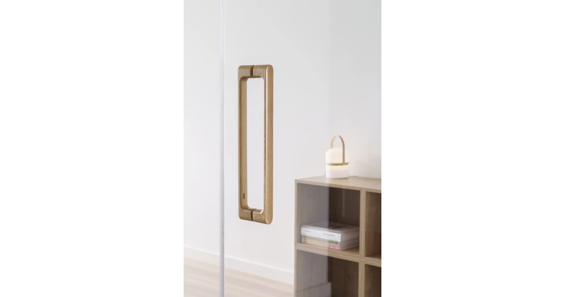 Kép 5/11 - Fogantyú  Viefe LUV BIG kétoldalról szerelhető szett  384mm, fa, tölgy