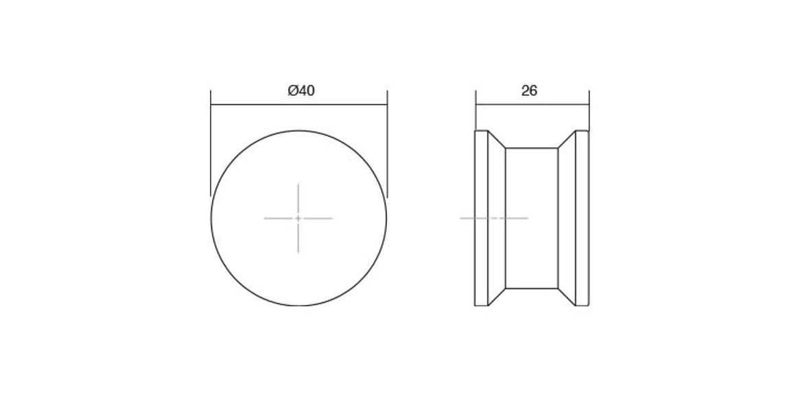 Kép 5/5 - Fogantyú  Viefe OH!  gomb, fém, 40mm, matt nikkel