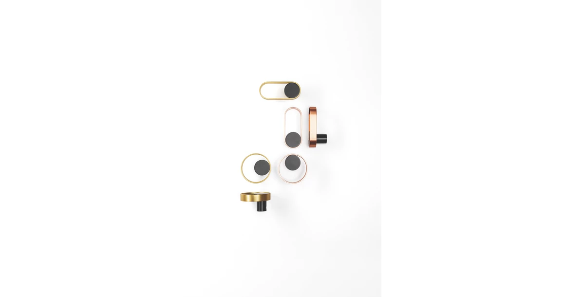 Kép 3/4 - Fogas  Viefe ORBIT   45mm, fém, fekete + vörösréz EI