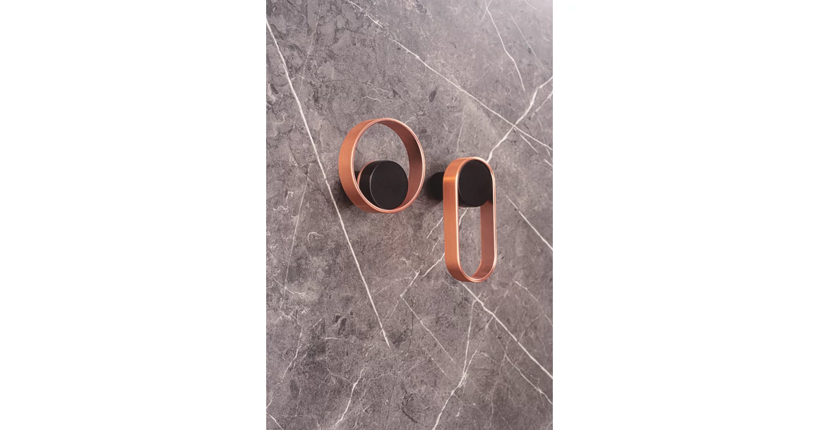 Kép 2/4 - Fogas  Viefe ORBIT   45mm, fém, fekete + vörösréz EI