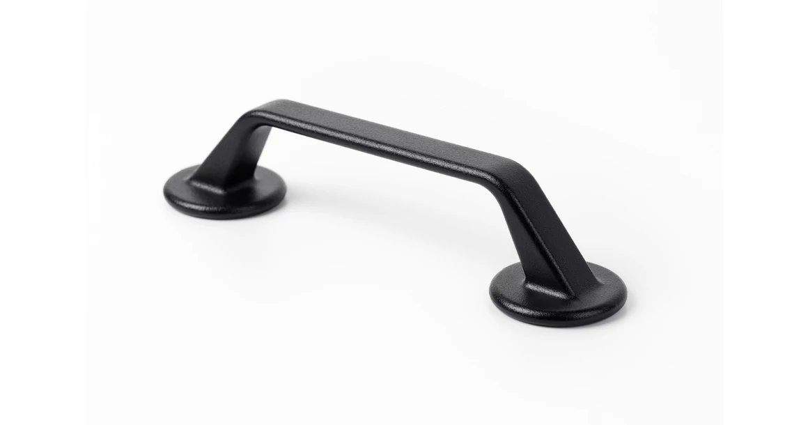 Kép 1/7 - Fogantyú  Viefe OTO  128mm, fém, fekete textúrájú