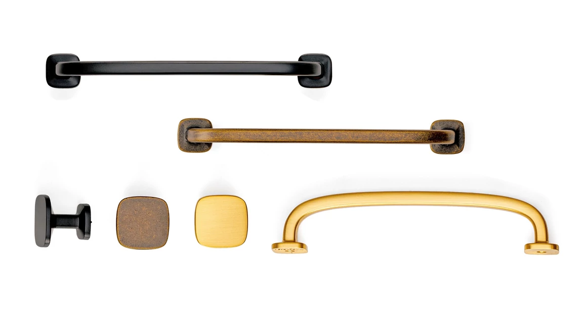 Kép 3/4 - Fogantyú  Viefe QUART MINI  gomb, fém, csiszolt pezsgő