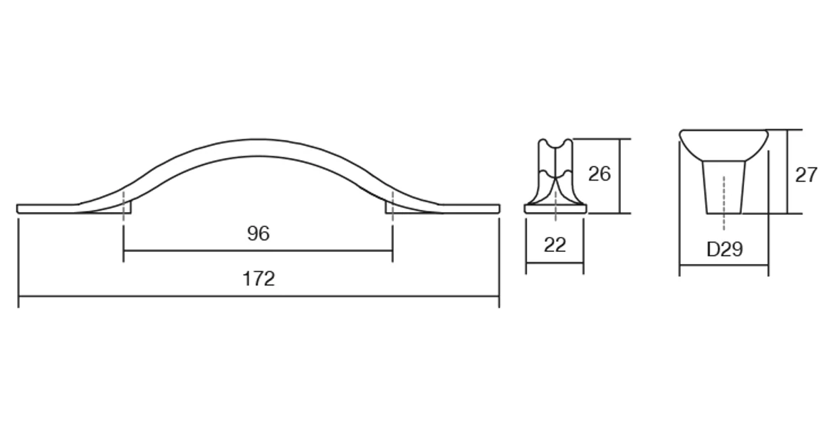 Kép 4/4 - Fogantyú  Viefe RAVIOLO gomb, fém, ónszürke