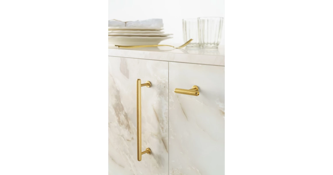 Kép 2/4 - Fogantyú  Viefe RILLE MINI gomb, alumínium, fényes nikkel