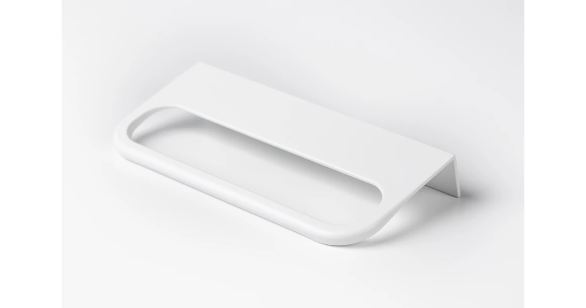 Kép 1/7 - Fogantyú  Viefe RIM   96mm, fém, matt fehér