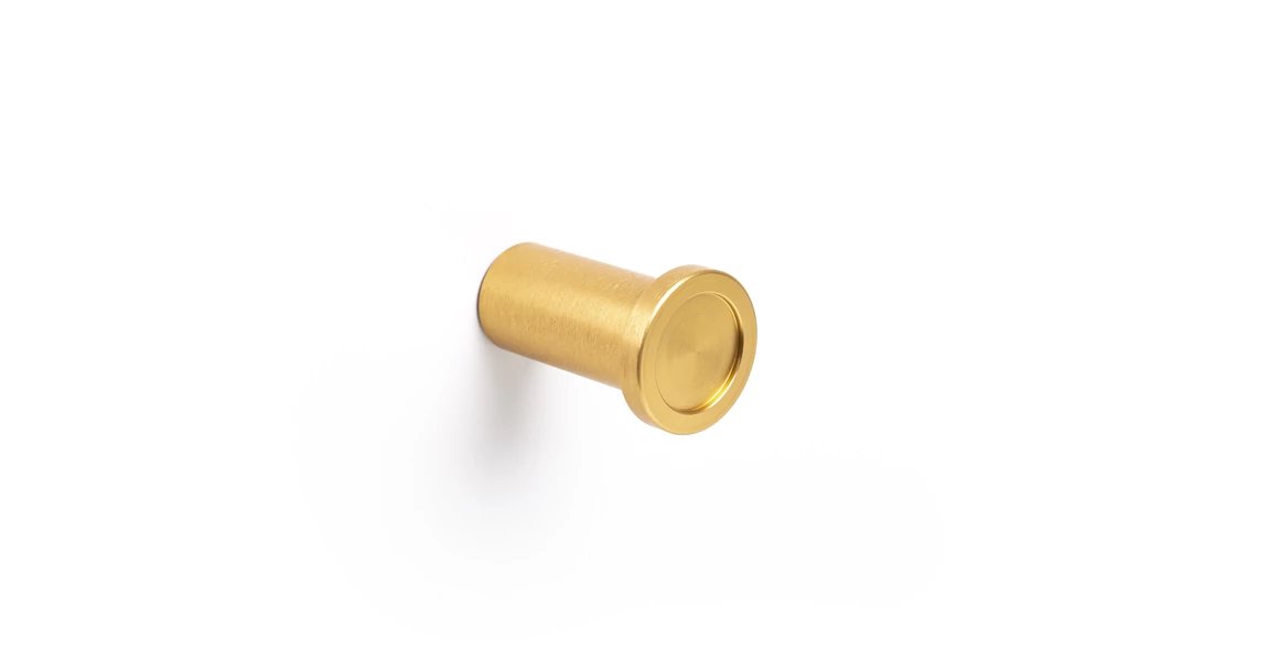 Kép 1/4 - Fogas  Viefe ROUND alumínium, gomb, sötét sárgaréz EI