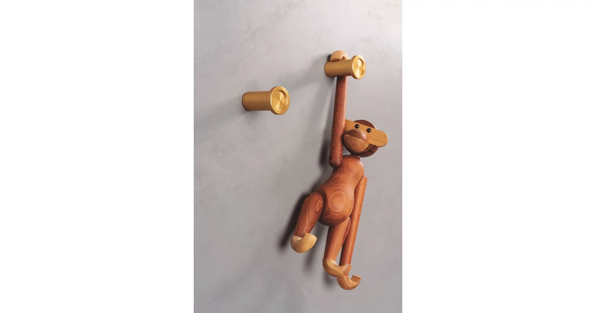 Kép 3/4 - Fogas  Viefe ROUND alumínium, gomb, sötét sárgaréz EI