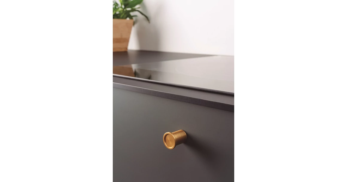 Kép 3/4 - Fogantyú  Viefe ROUND gomb, alumínium, szálcsiszolt