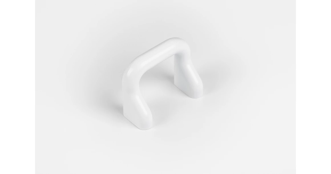 Kép 1/8 - Fogantyú  Viefe SOFT   32mm, fém, matt fehér