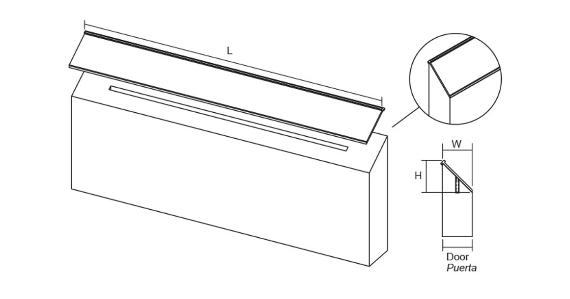 Kép 5/5 - Fogantyú  Viefe STEEP, élbe ültethető, 16mm ajtóhoz, 3000mm, alumínium, alumínium hatású, világos