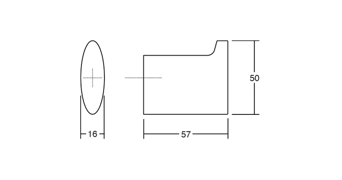 Kép 4/4 - Fogas  Viefe TAKK  gomb, fém, fényes króm EI