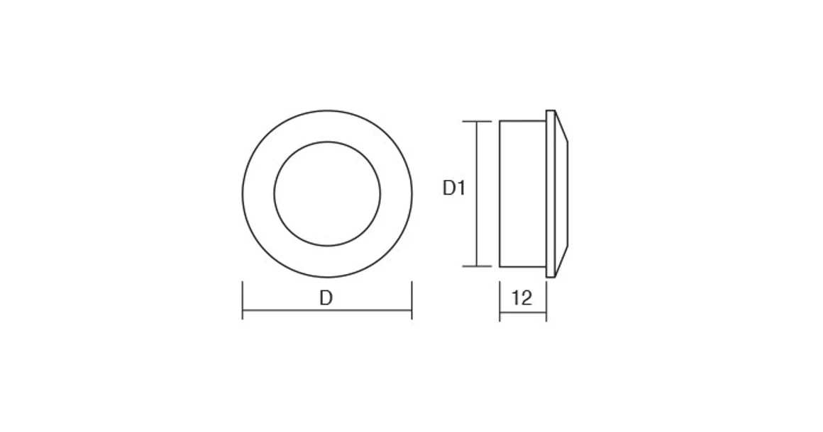 Kép 5/5 - Fogantyú  Viefe TAP süllyesztett, 40mm, fém, matt fekete