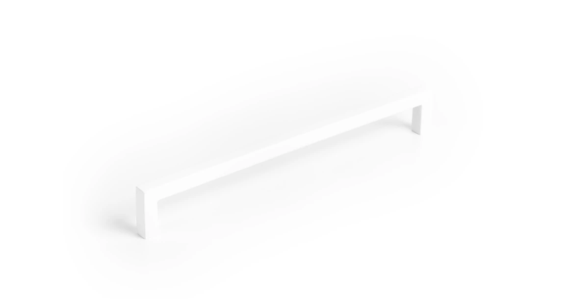 Kép 1/8 - Fogantyú  Viefe U  192mm, fém, fehér