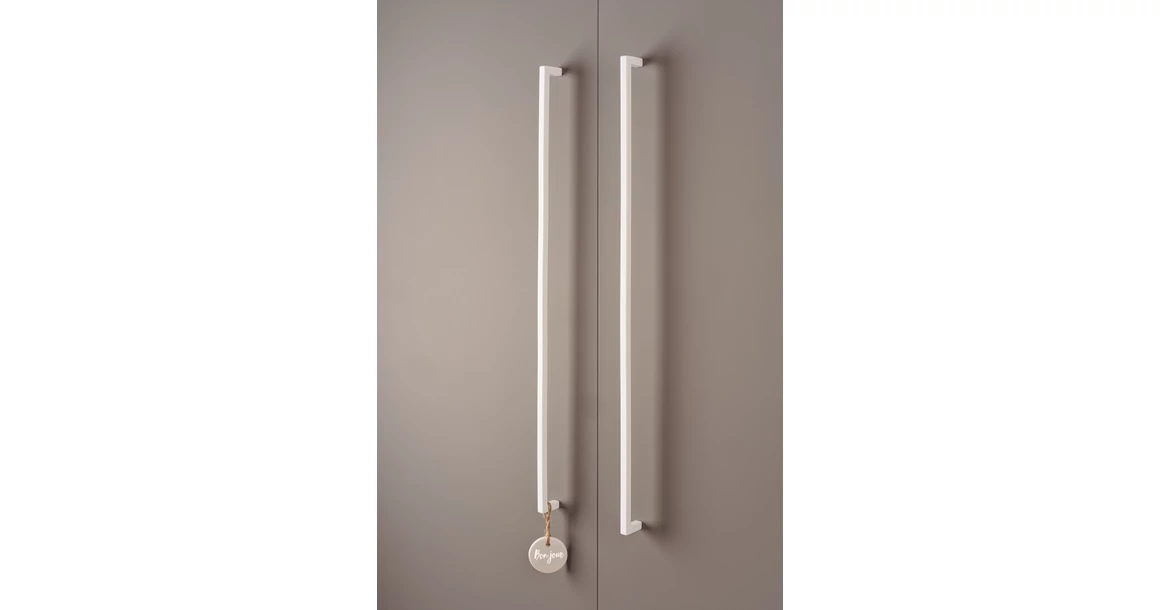 Kép 7/8 - Fogantyú  Viefe U  192mm, fém, fehér