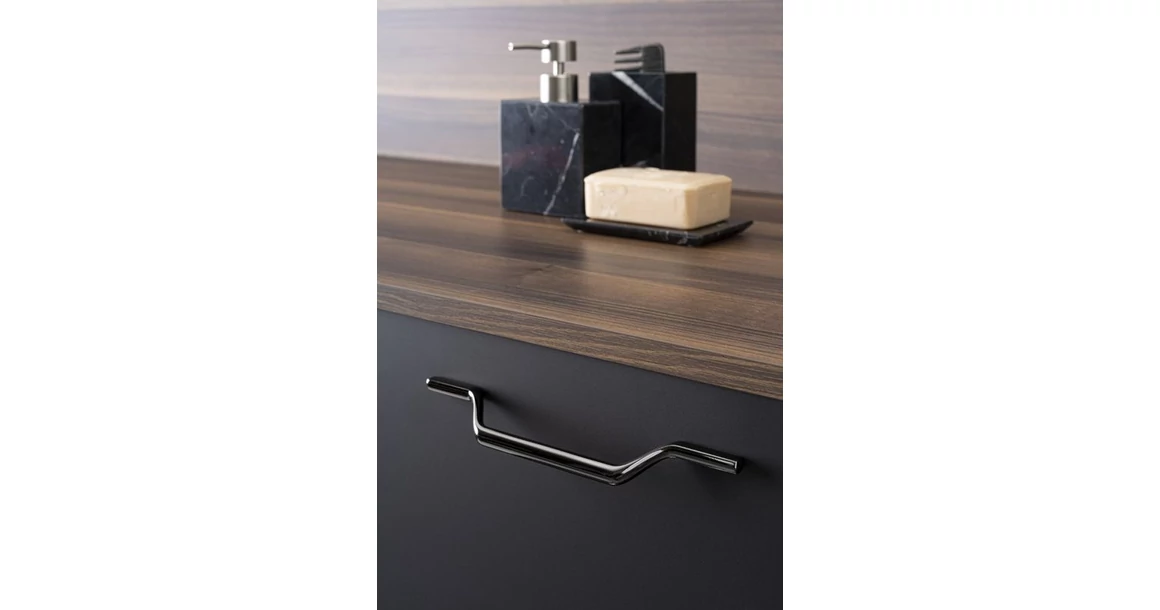 Kép 4/6 - Fogantyú  Viefe VALLEY  160mm, fém, fényes fekete titán